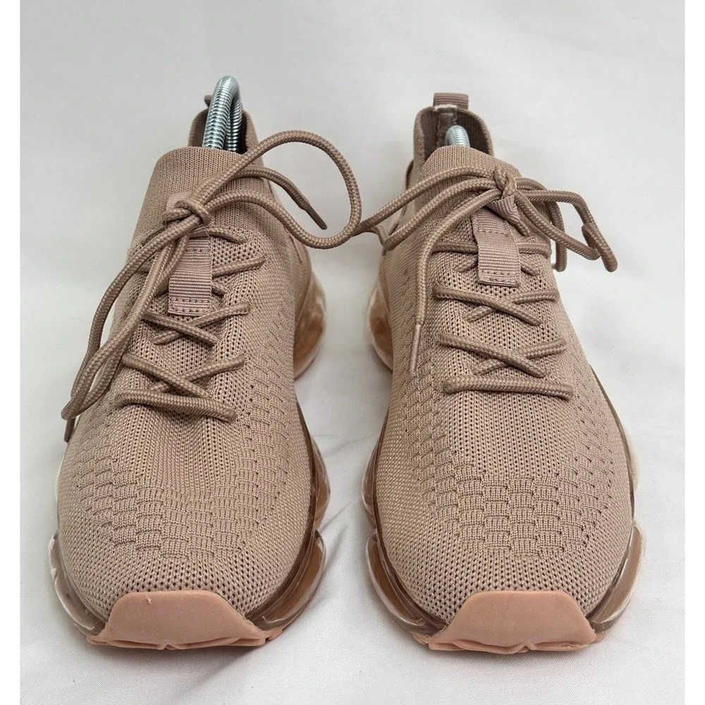 LA SHEELAH‎ Mauve Flow 19 Sneaker Stretch Elastic Mesh Air Bubble Cushion Size 8
